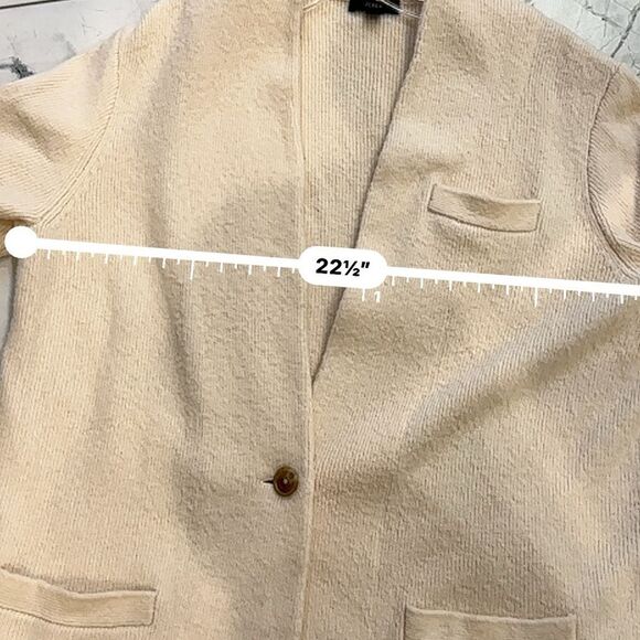 J.Crew | L | ivory Cocoon Sweater Blazer - Picture 5 of 12